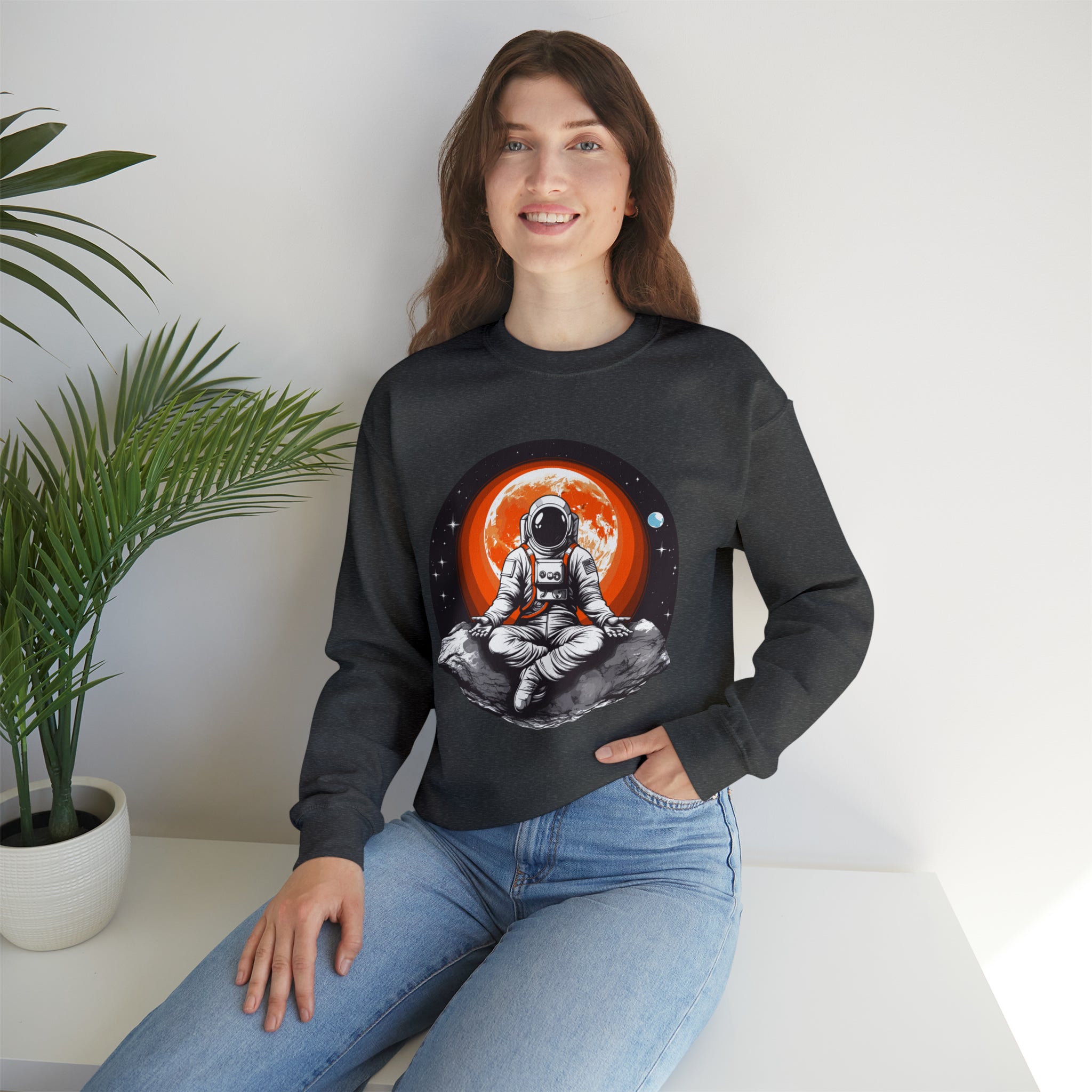 Unisex Meditating Astronaut Sweatshirt   