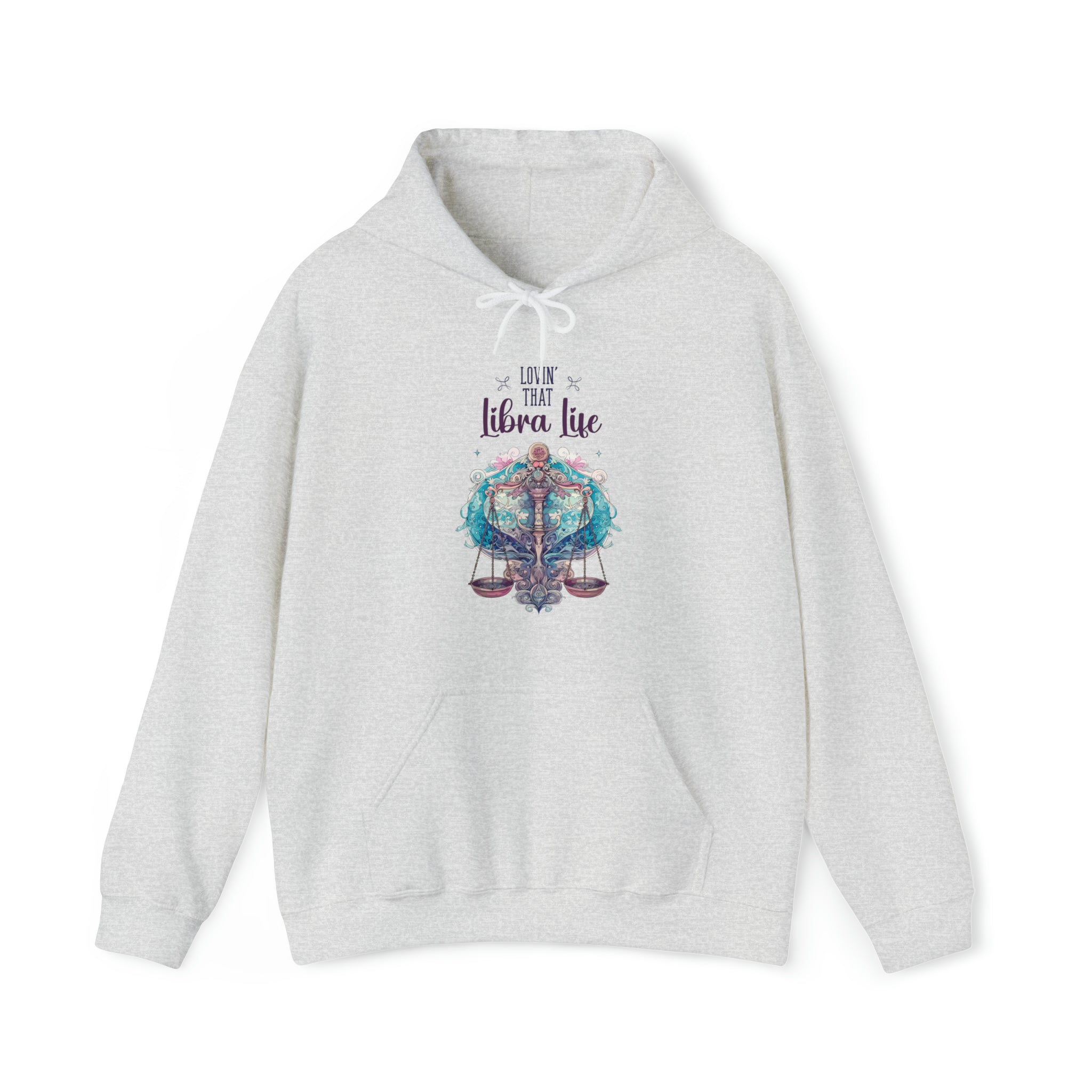 Unisex Libra Life Hoodie Ash S 