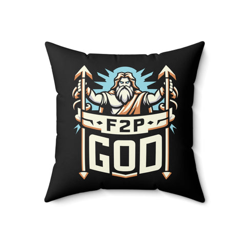 F2P God Pillow 18" × 18"  