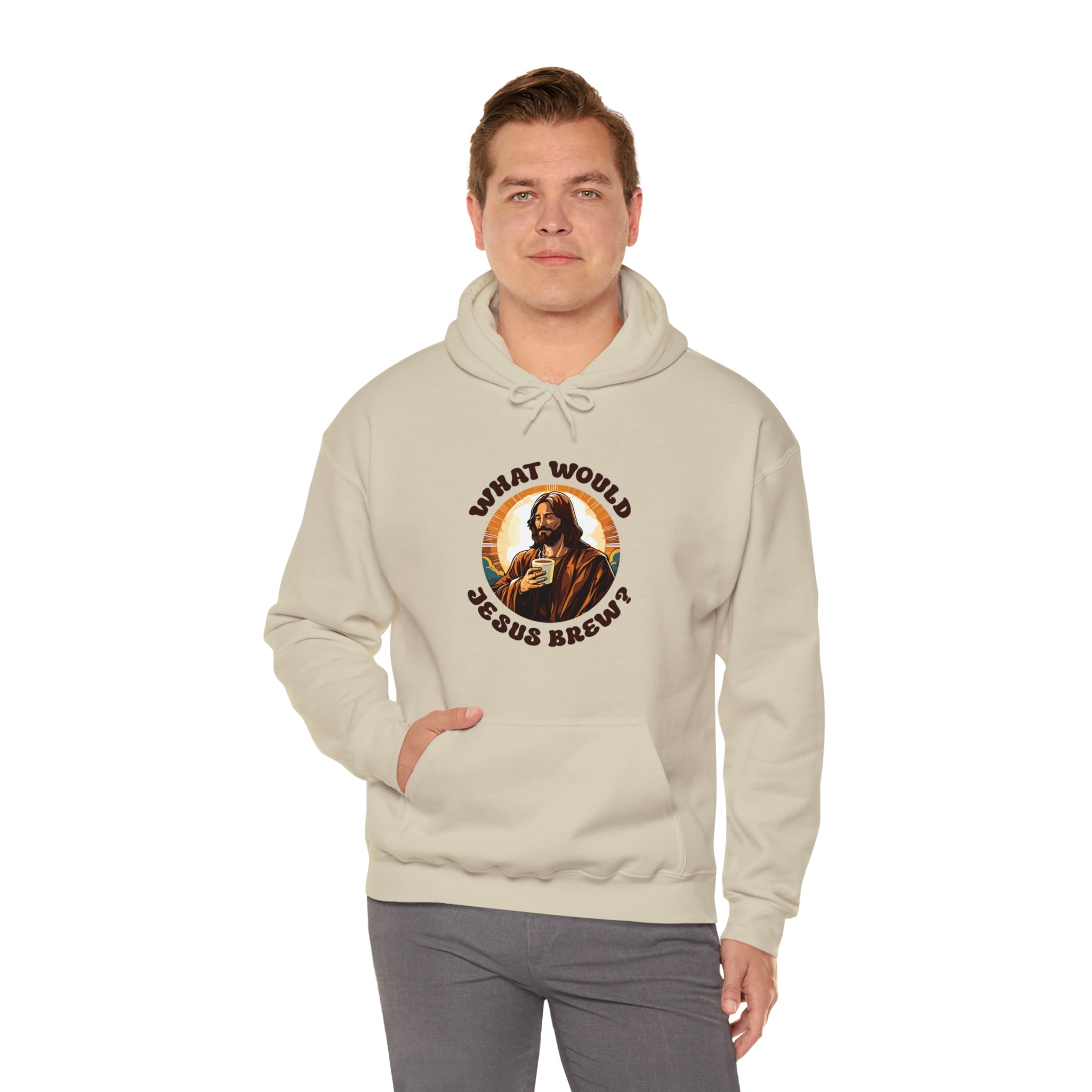 Unisex What Would Jesus Brew Coffee Hoodie   