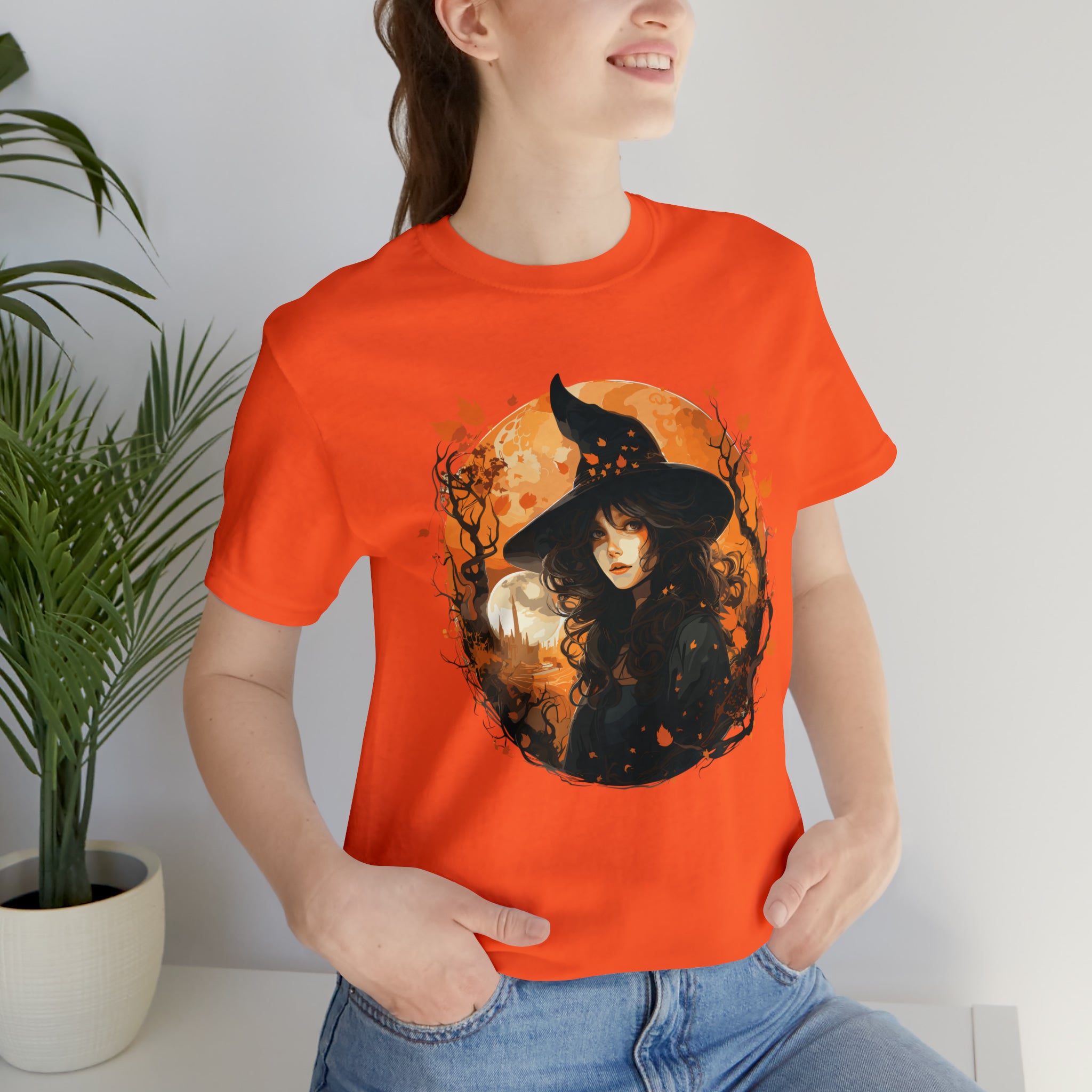 Unisex Autumn Witch T Shirt   