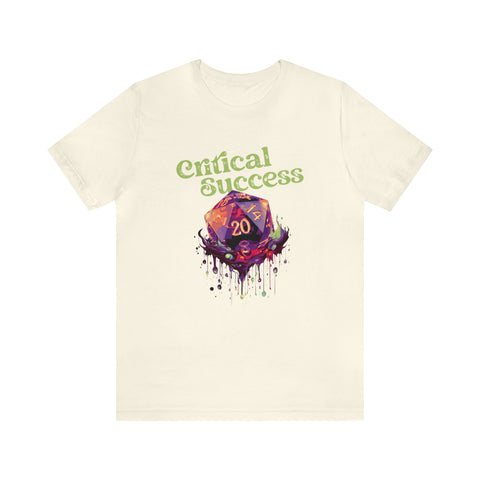 Unisex Critical Success T Shirt Natural S 