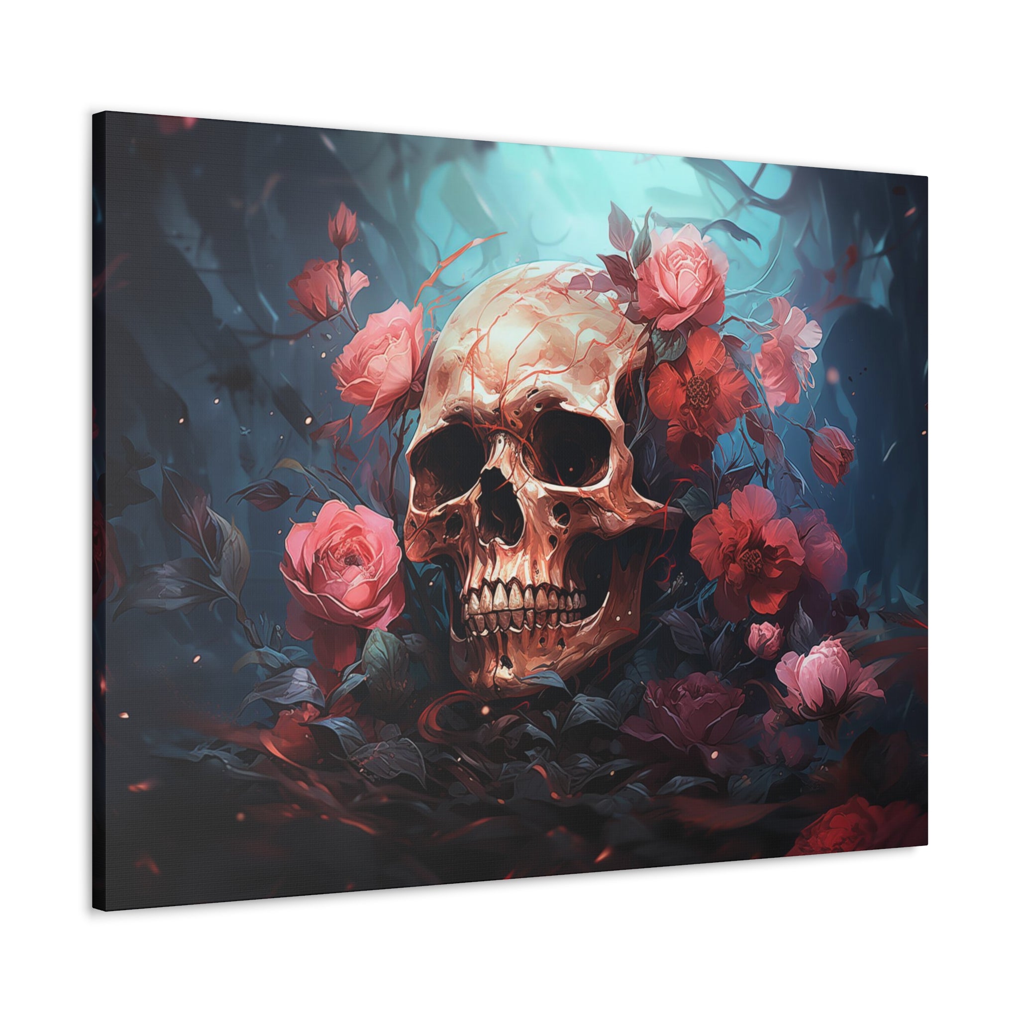 Skull & Roses Wall Art   