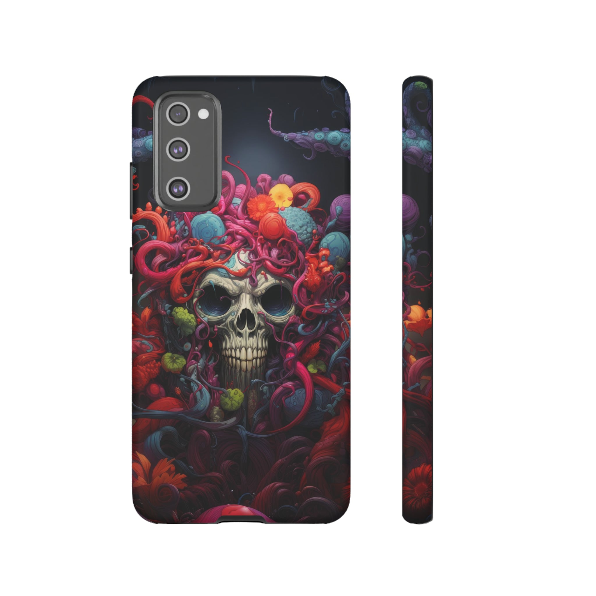 Psychedelic Skull & Tentacles Phone Case Samsung Galaxy S20 FE Matte 