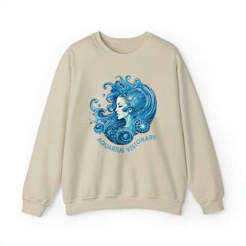 Unisex Aquarius Visionary Sweatshirt S Sand 