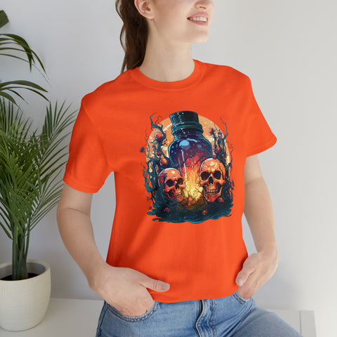 Unisex Magic Potion & Skulls T Shirt   