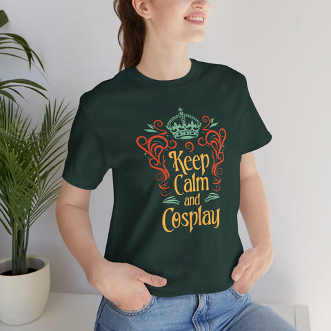 Unisex Keep Calm and Cosplay T Shirt   