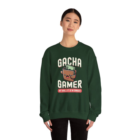 Unisex Gacha Gamer My Wallet is in Trouble Sweatshirt   