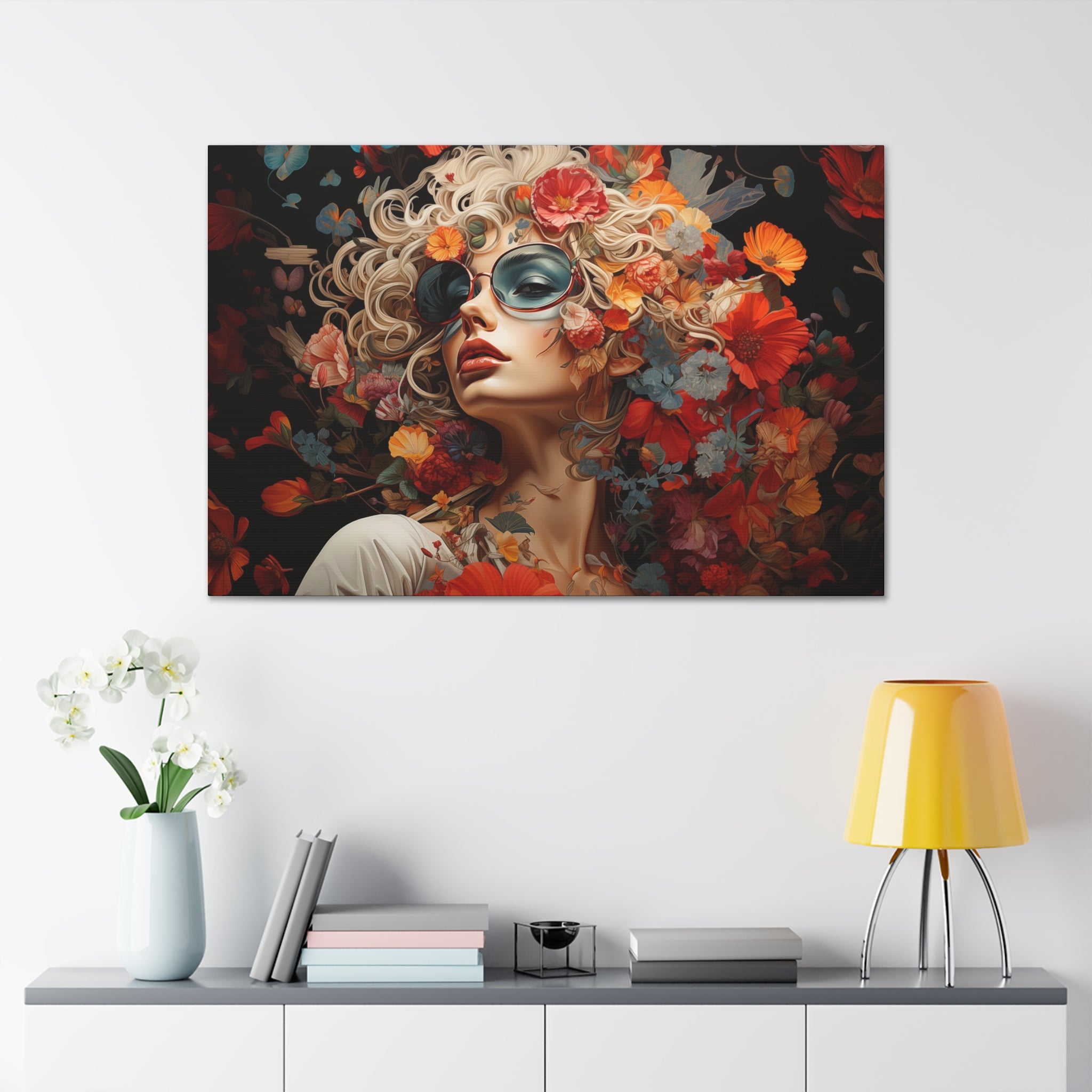 Flower Woman Wall Art   