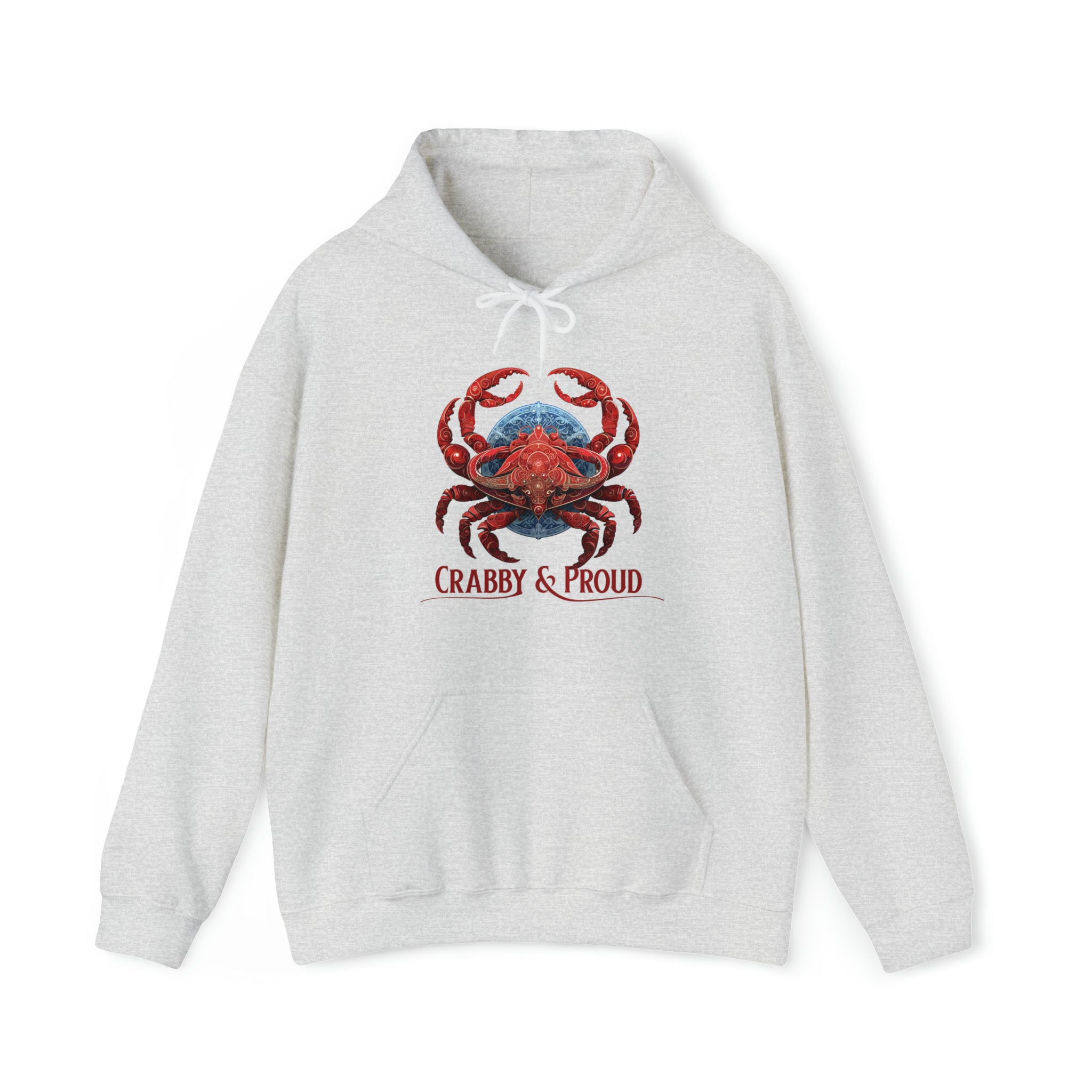 Unisex Cancer Crab Hoodie Ash S 