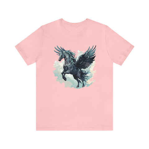 Unisex Majestic Pegasus T Shirt Pink S 