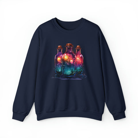 Unisex Dark Magic Bottles Sweatshirt S Navy 