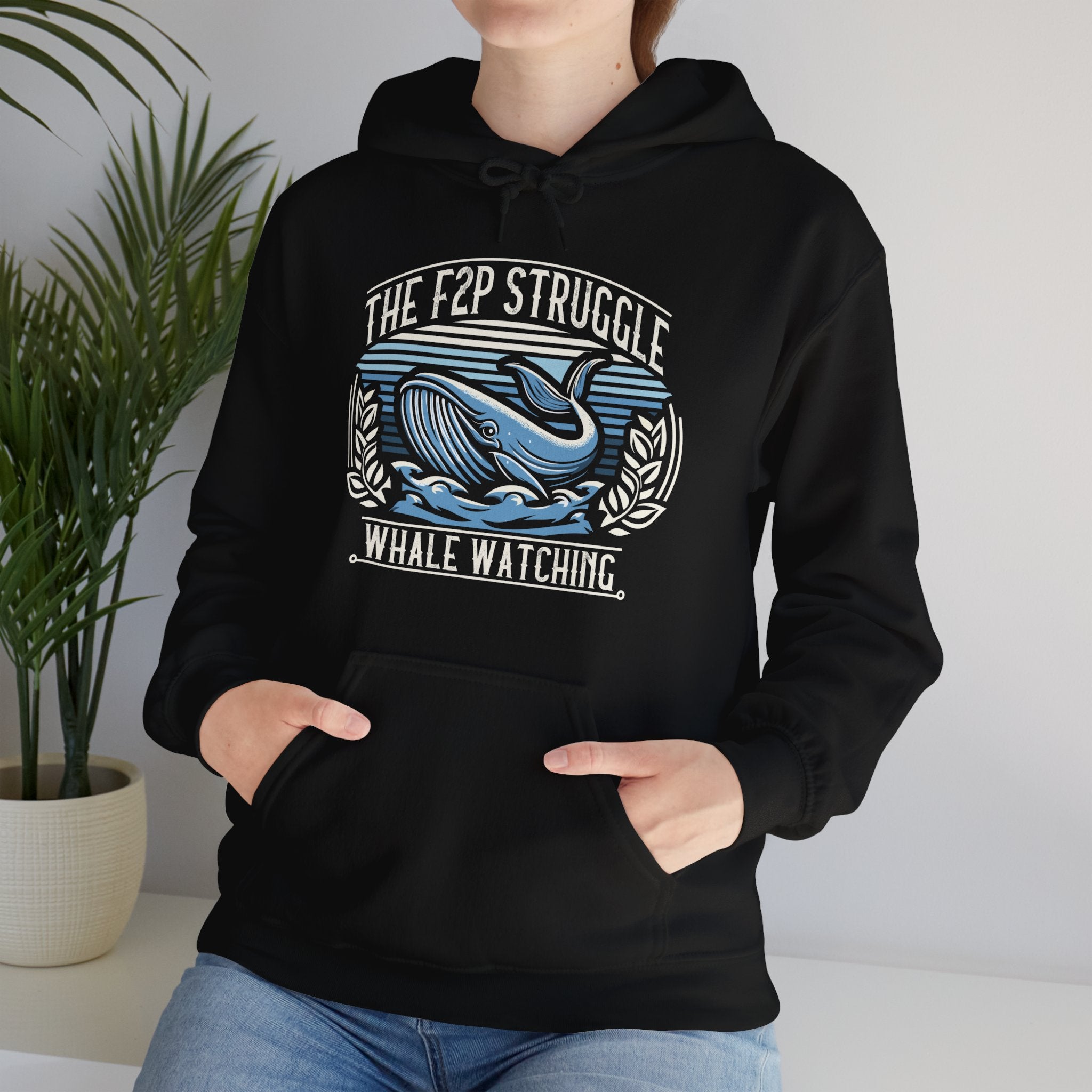 Unisex F2P Struggle Whale Watching Hoodie   