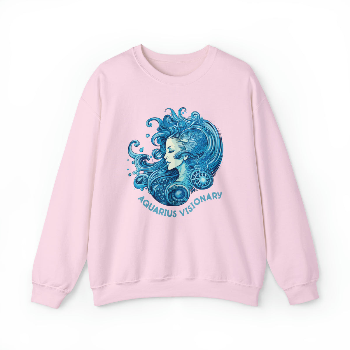 Unisex Aquarius Visionary Sweatshirt S Light Pink 