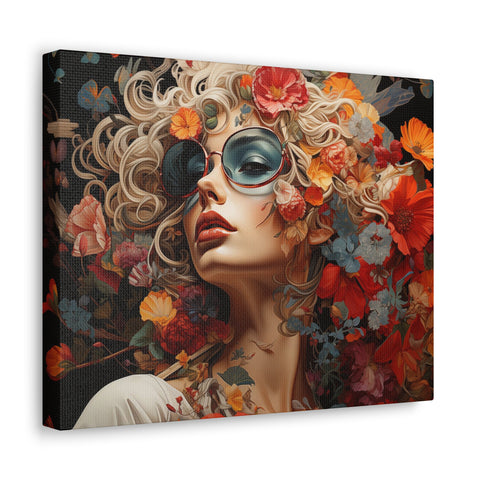 Flower Woman Wall Art   