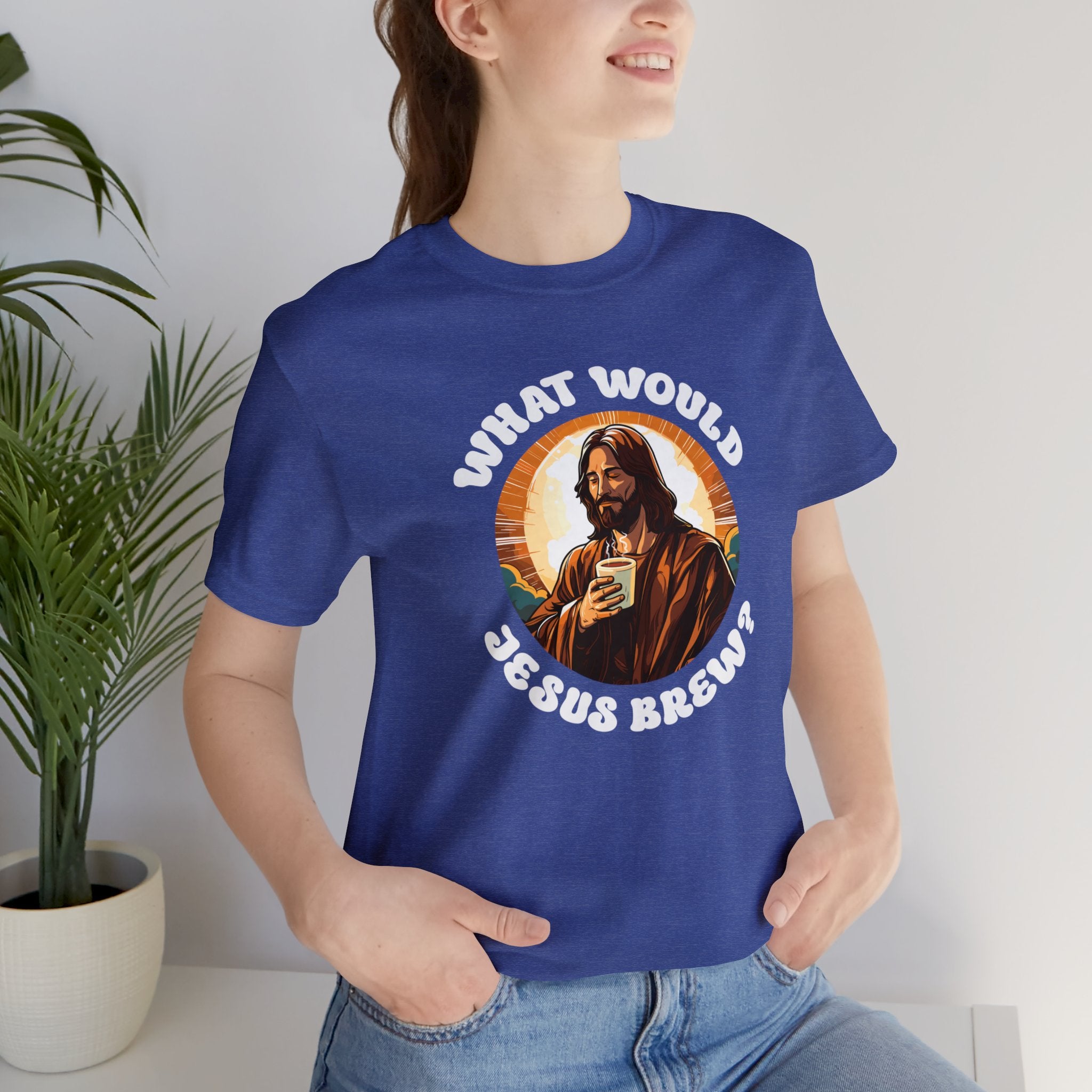 Unisex What Would Jesus Brew Coffee T Shirt   