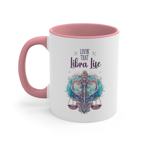 11oz Libra Life Coffee Mug 11oz Pink 