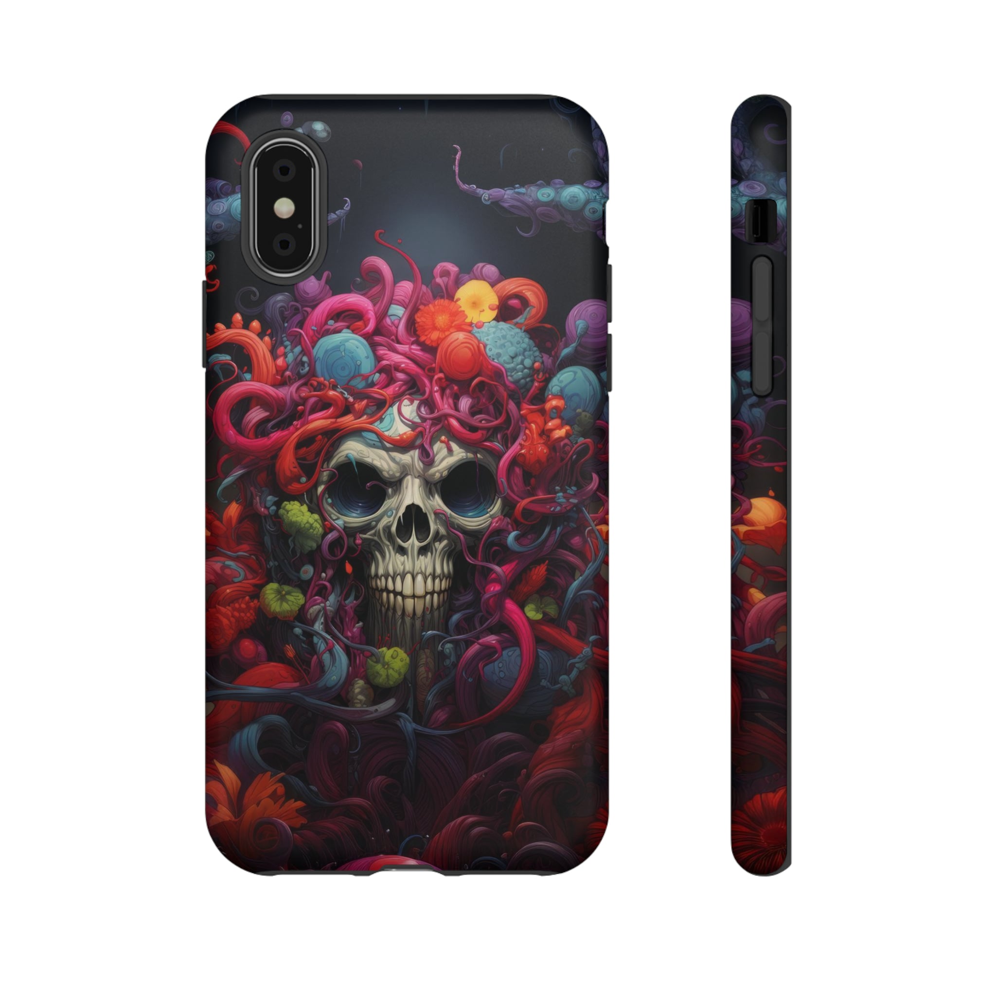 Psychedelic Skull & Tentacles Phone Case iPhone X Matte 