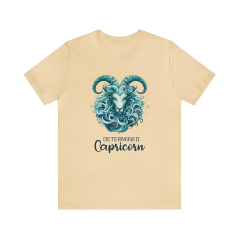 Unisex Capricorn Goat T Shirt Soft Cream S 