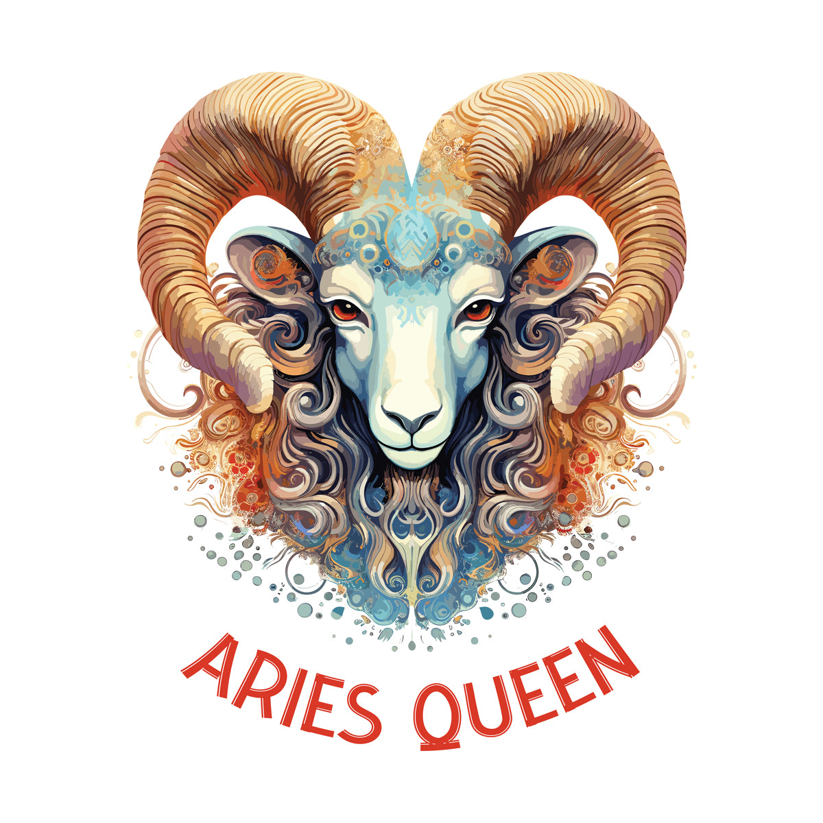 Womens Aries Queen Long Sleeve T Shirt   