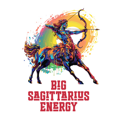 Unisex Big Sagittarius Energy Long Sleeve T Shirt   