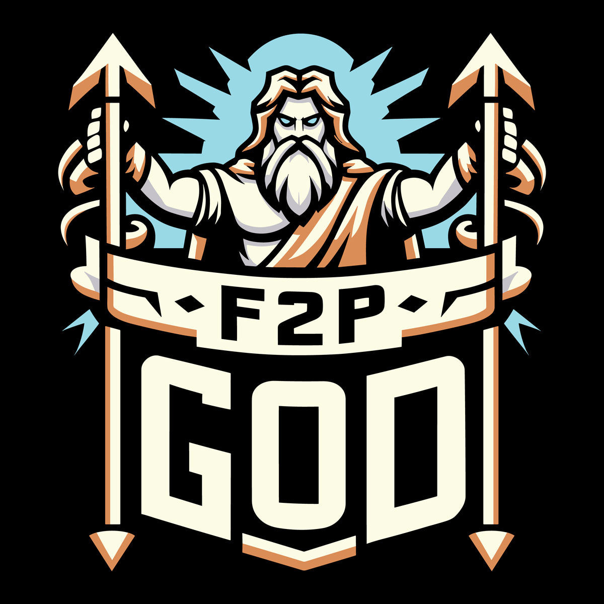 Unisex F2P God T Shirt   