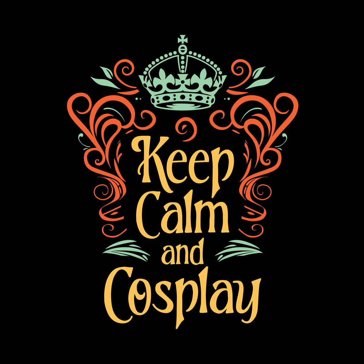 Unisex Keep Calm and Cosplay T Shirt   