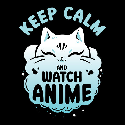 Unisex Keep Calm and Watch Anime Long Sleeve T Shirt   