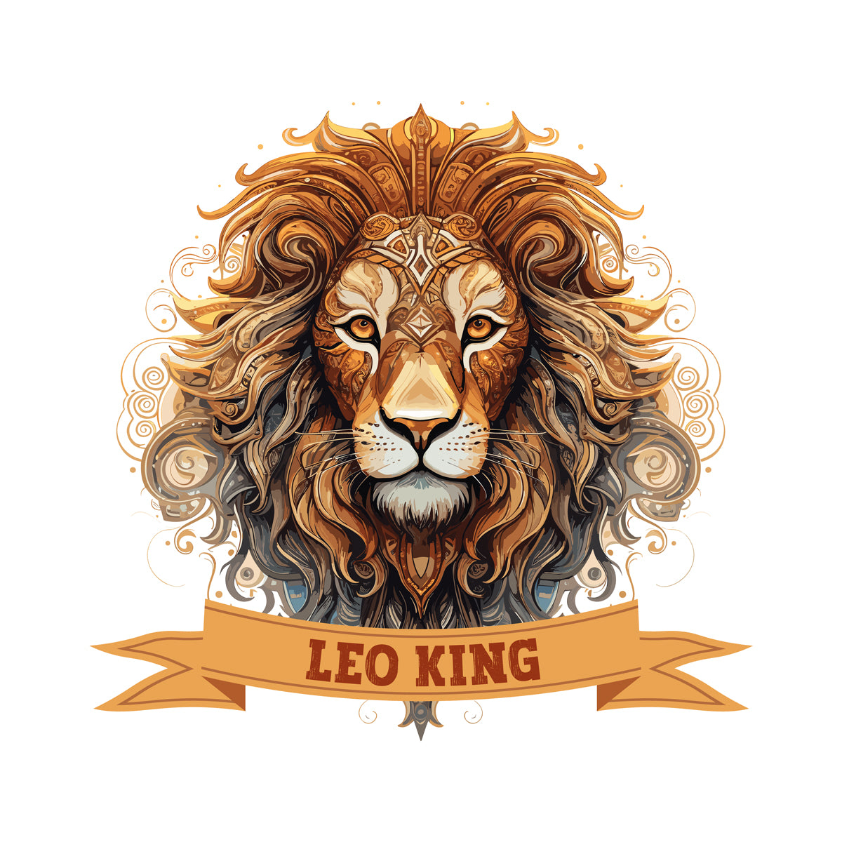 Mens Leo King Hoodie   