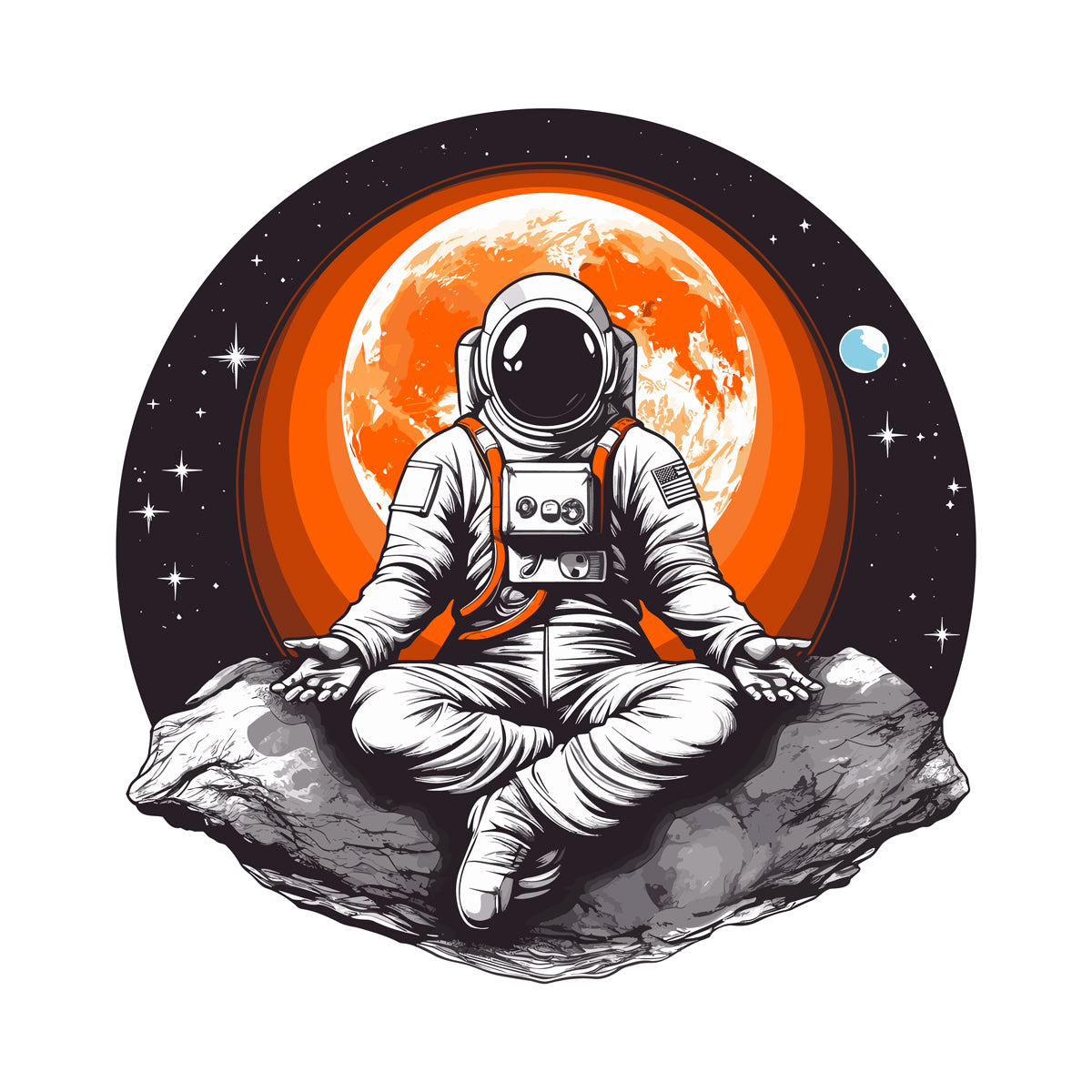 Unisex Meditating Astronaut Hoodie   