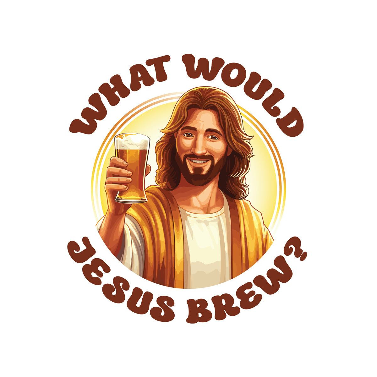 Unisex What Would Jesus Brew Beer T Shirt   