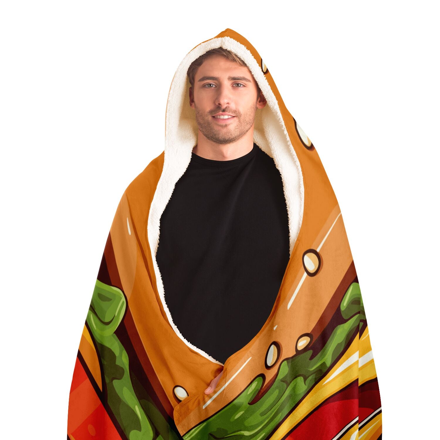 I Love Cheeseburgers Hooded Blanket   