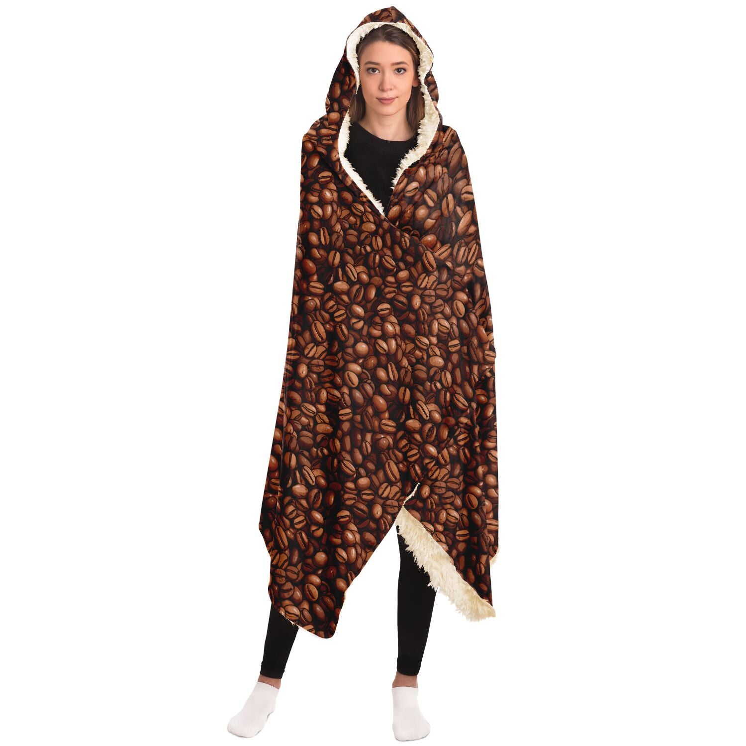 What Would Jesus Brew Coffee Hooded Blanket   